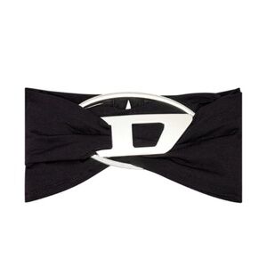 Diesel Logo Plaque Twist-Detailed Bandeau Top